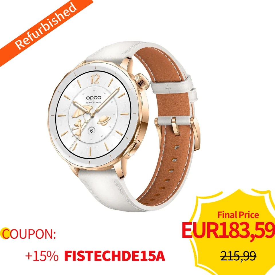 OPPO Watch X2 Mini Smartwatch 1.32" AMOLED IP68 Google Pay GPS health monitoring, Foto 1 von 5