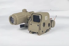 558 Scope Red Dot Sight – Tactical Rifle Optic in Sand Color for Hunting Airsoft