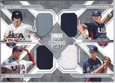 2016 Elite Extra Edition Quad Jersey Materials /99 McKay/Peterson/Naranjo/Gorby