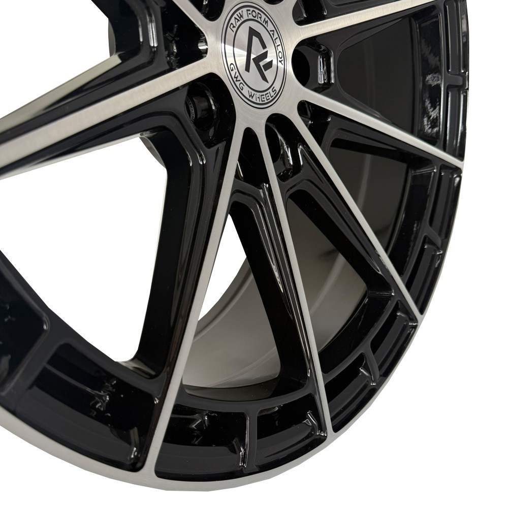 RF8 20 inch STAGGERED Black Rims fits AUDI R8 2008 - 2018