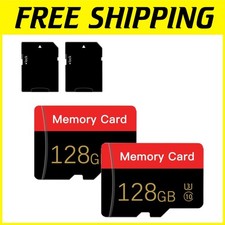 2 Pack 128GB TF Memory Card C10/U3 with Adapter