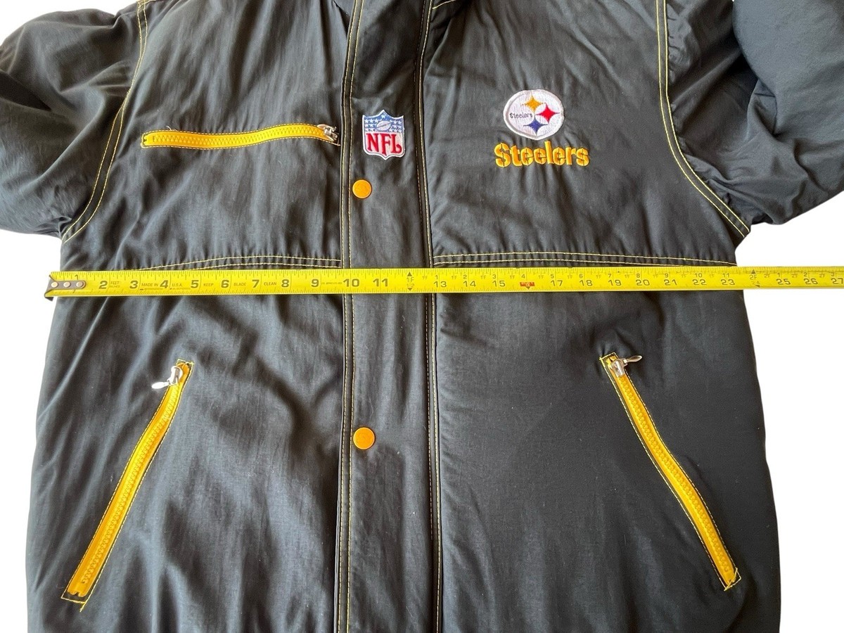 VTG Pittsburgh Steelers Starter NFL Pro Line Full Zip Jacket Med