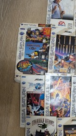 Sega SaturnLot Of 15 Manuals W/ Inserts, Guardian Heroes RARE!, Street Fighter