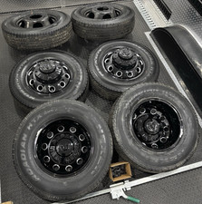 Ram 3500 Dually Black Oem Factory 17 Wheels Tires Laramie Limited Rims Drw Tpms Ram 3500 Dually Black Oem Factory 17 Wheels Tires Laramie Limited Rims Drw Tpms
