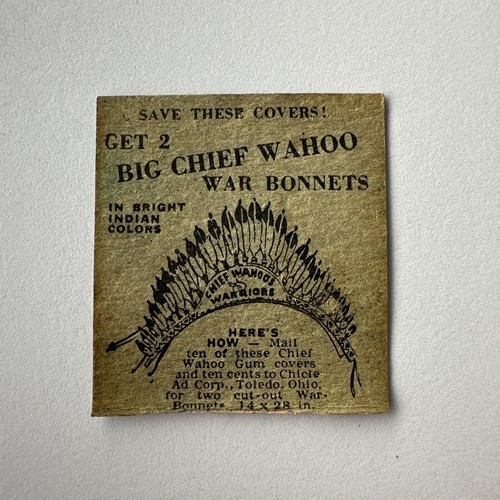 scarce 1940's BIG CHIEF WAHOO Chicle Gum card wrapper #3 - Picture 5 of 6