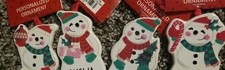 Ganz Snowman Personalized Ornaments- Many Names To Choose From-Different Designs