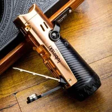 Metal Windproof Butane Gas Cigar Lighter Creative Outdoor JET Frame Torch Gifts