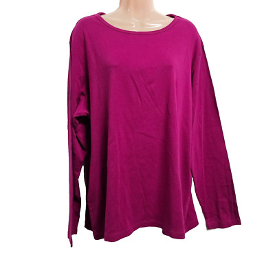 St. John's Bay Everyday Essential Top Blouse Women Size 2X  Cotton