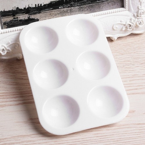 12 Pcs Paint Palettes Rectangular Watercolor Palette Painting White 6 Well Tray - Picture 2 of 10