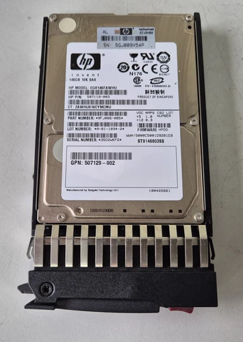 HP Seagate 146Gb SAS 10K 2.5" HDD (9FJ066-085 ST9146803SS 507119-003 432320-001)