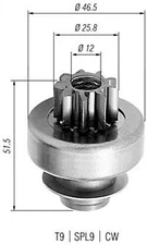 MAGNETI MARELLI 940113020240 SPROCKET, STARTER