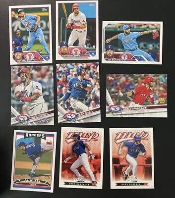 500 MLB Card Lot Texas Rangers w RC, Base, Inserts 1980s to Current, Stars HOF +