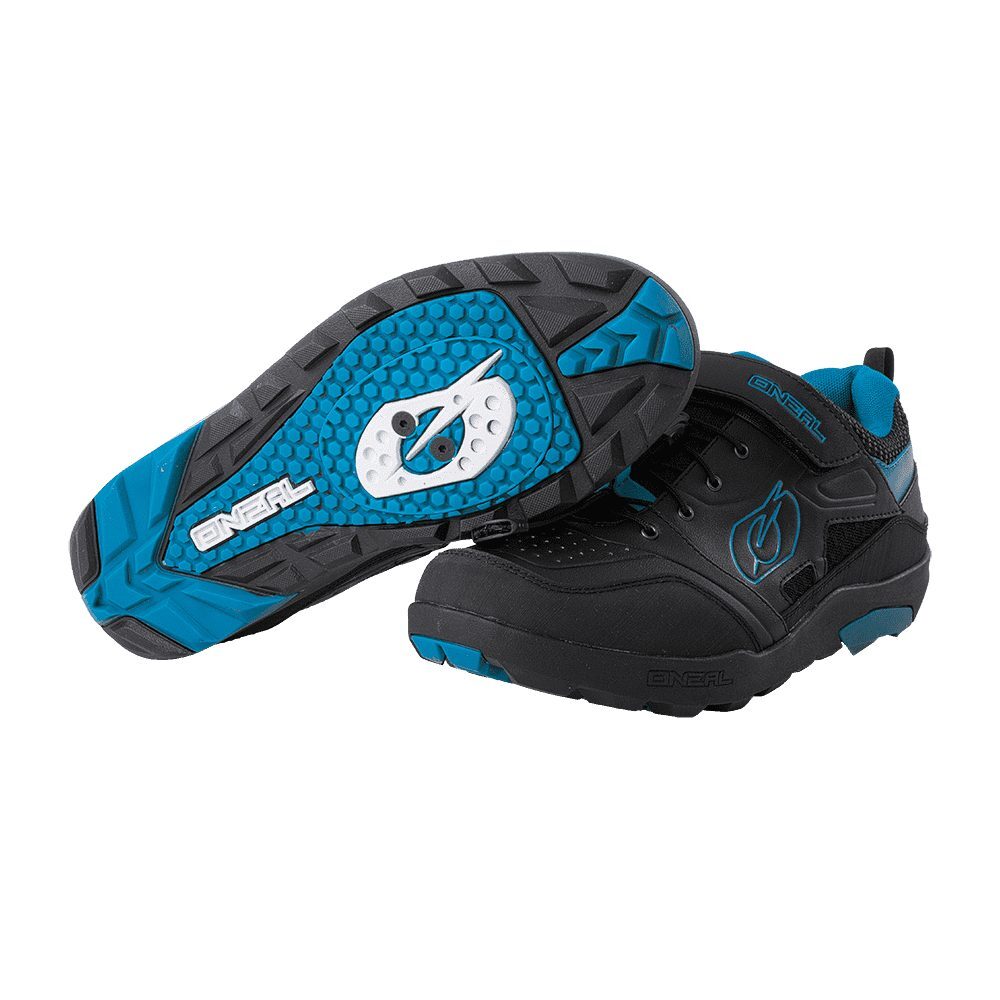 Zapatos ONEAL Traverse SPD MTB negro azul bicicleta de montaña Downhill Click