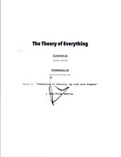 Eddie Redmayne Signed Autographed THE THEORY OF EVERTHING Movie Script COA VD