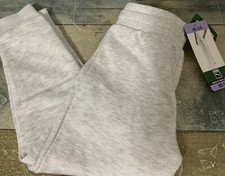PUMA Youth Fleece Jogger Pants White Adjustable Drawstring -Girls XS 5/6