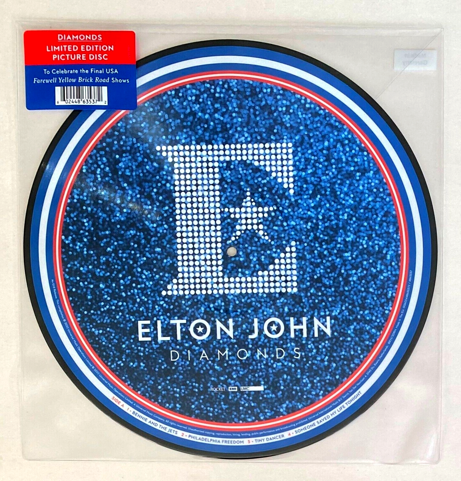 ELTON JOHN * DIAMONDS * LIMITED EDITION 10 TRK PICTURE DISC EXCLUSIVE * BN&M!