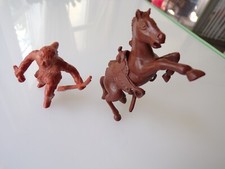 MARX PLAYSET 60MM FRONTIERSMAN HORSE  SADDLE GREAT SHAPE