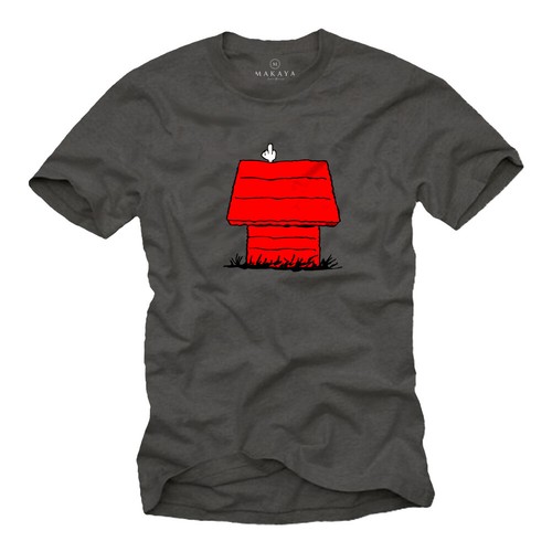 Lustige Comic Herren T-Shirt mit Mittel Finger - Cooles Männer Nerd Gamer Shirt - Picture 2 of 9