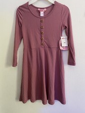 1st Kiss Girls Dress Long Sleeve A-Line size 7-8