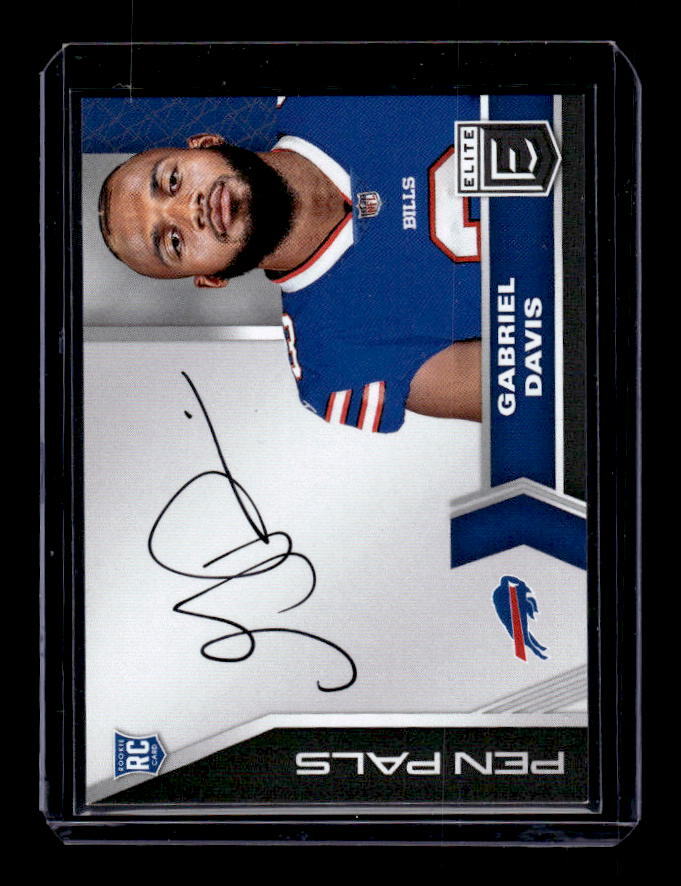 2020 Elite Pen Pals #33 Gabriel Davis Auto ON-CARD RC ROOKIE AUTO