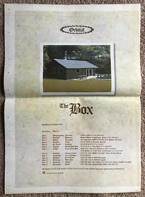 ORBITAL - THE BOX / TOUR DATES 1994 Full page UK press ad