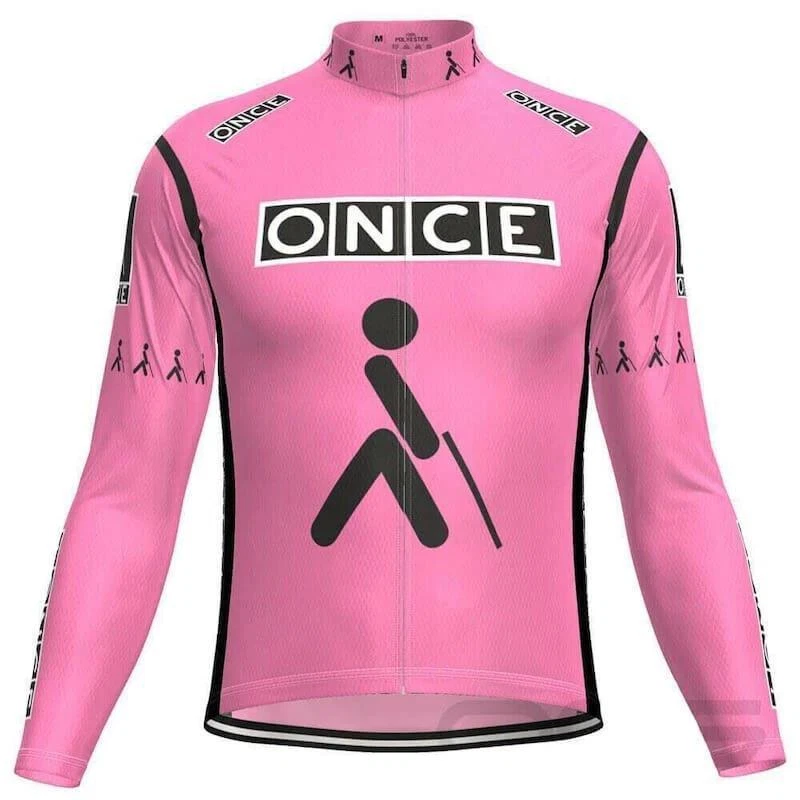 Retro cycling jersey long sleeve hot sale