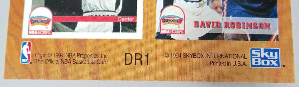 David Robinson Card Plaque Mounted NBA Hoops DR1 Basketball 5 Years w Spurs 1994 - Image 4 of 4