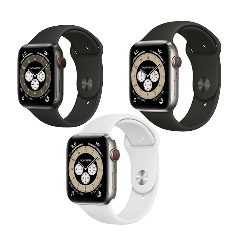 Apple Watch Series 6 44mm GPS Cellular Titanium Case - Good | eBay