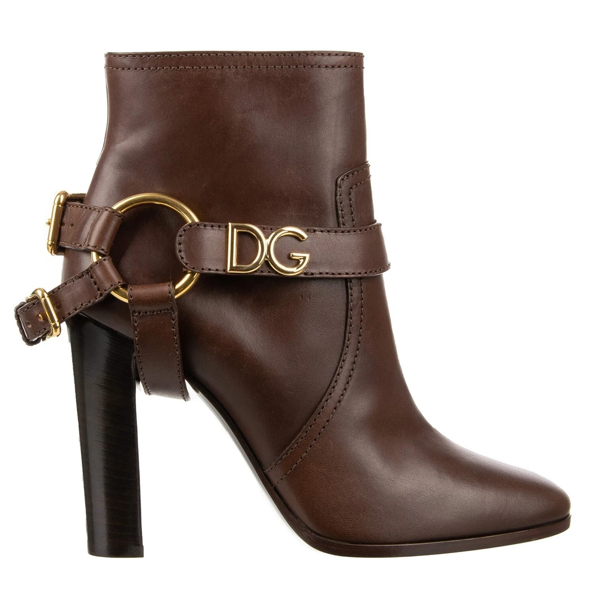 Dolce & Gabbana Beige Brown Canvas Booties - NWT 2000s Dolce & Gabbana runway leather cowboy western boots main image 4