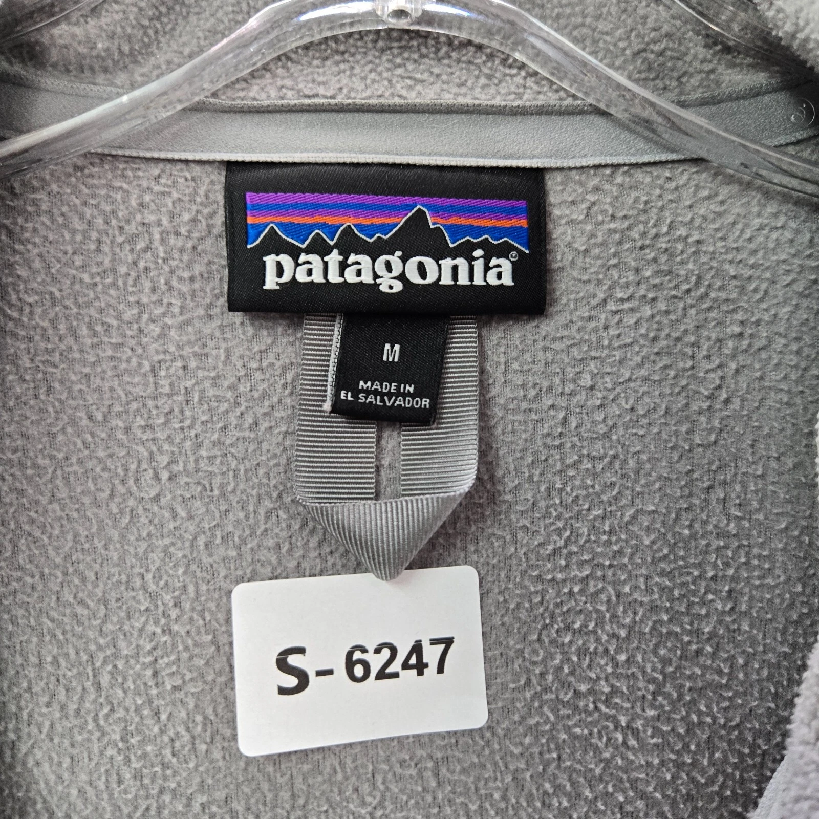 patagonia micro d logo pockets full zip long sleeve jacket