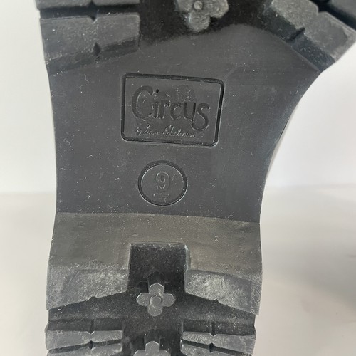 CIRCUS Sam Edelman Knox Womens Black Combat Rain Boots Leather Size 9 - Picture 8 of 8