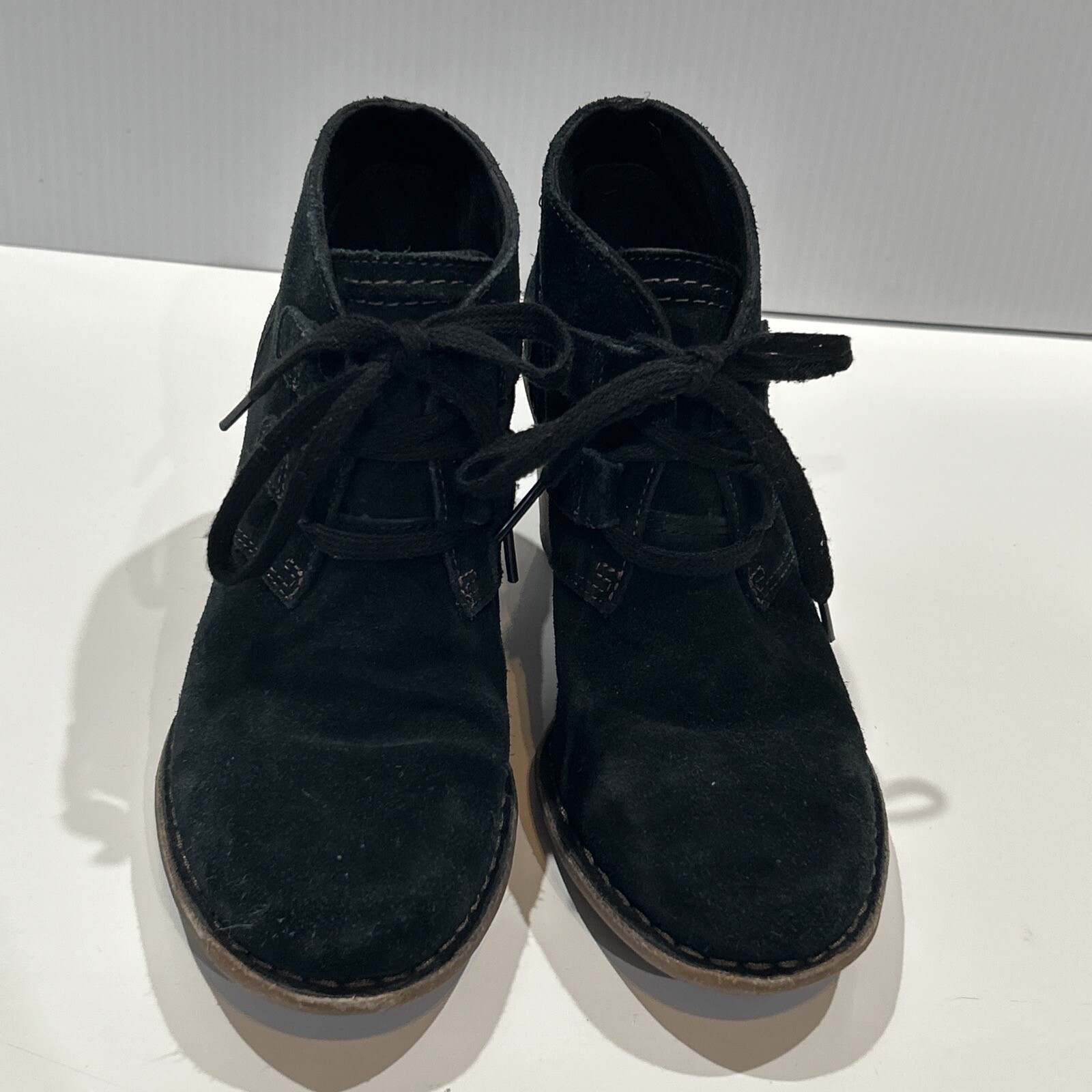 SAOLA Stivaletti Unstructured by Clarks suola comoda neri scamosciati stringati donna 7