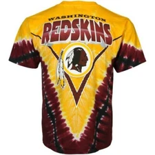 WASHINGTON REDSKINS OFFICIAL NFL LIQUID BLUE V TIE DYE SHIRT VICTORY LOGO NEW