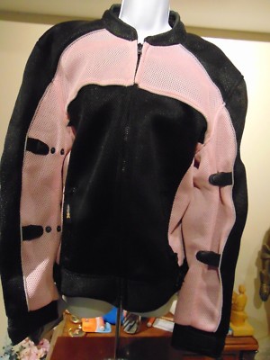 Xelement CF-508 Women's Mesh Sports Armored Motorcycle Jacket Large  NWT