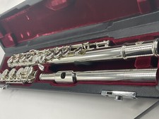 Jupiter Series 1000 JFL1000RBO Solid Sterling Silver Head Open Hole Flute  Mint  