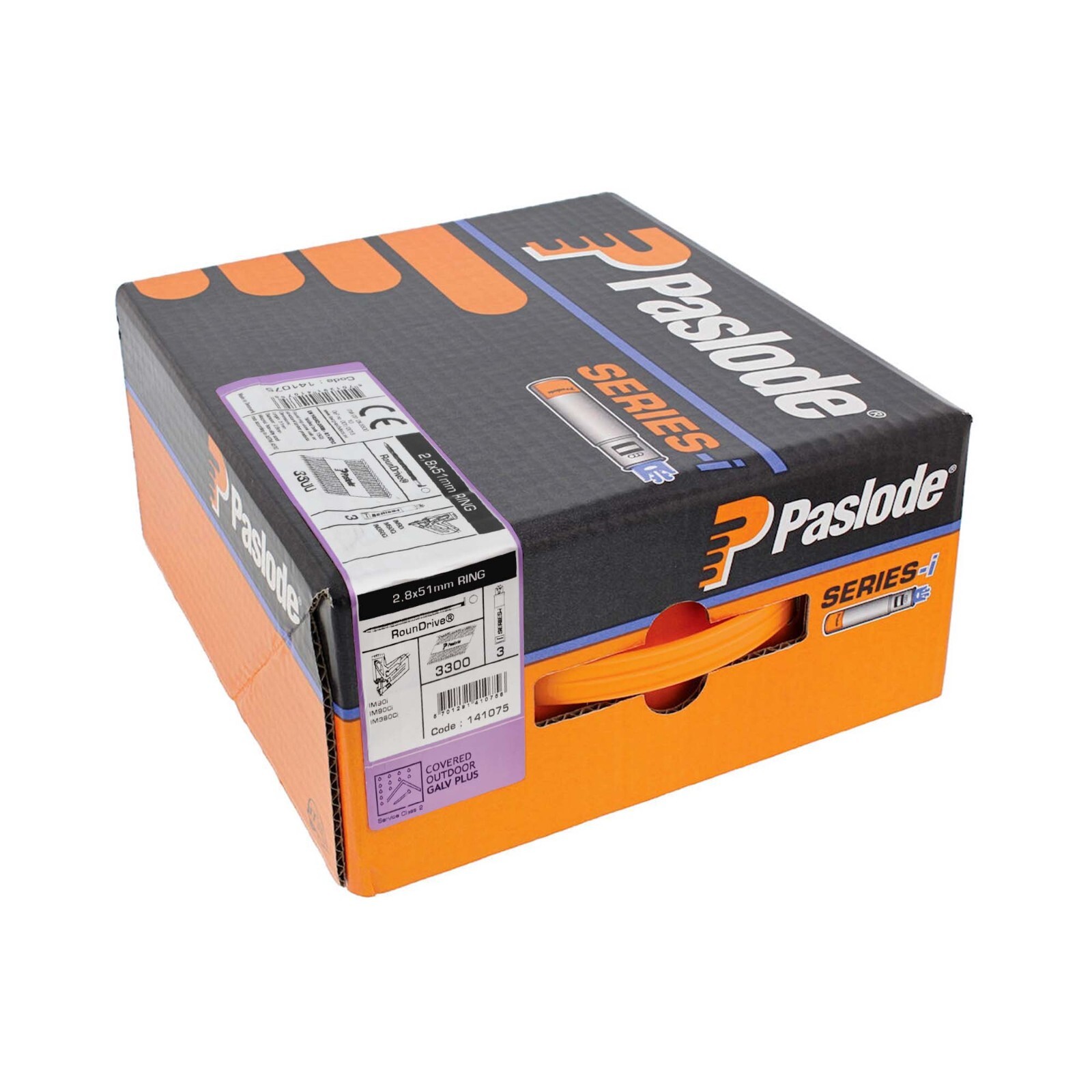 Paslode 2.8 x 51mm Galv-Plus® Ring Shank Nails for IM360 Nailers Qty 3300 141075