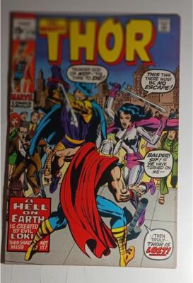 MIGHTY THOR  #179 AUG 1970 MARVEL COMICS LAST JACK KIRBY ISSUE VF 8.0