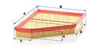 MANN-FILTER C 3090/1 RIGHT AIR FILTER FOR BMW