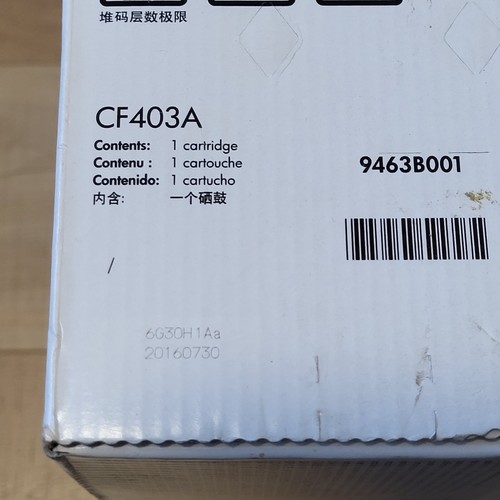 HP 201A Magenta Toner CF403A M252 M277 New Genuine Sealed Made in Japan - Picture 3 of 4