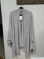 Barefoot Dreams Cozychic Lite Weekend Wrap Pewter Pearl NWT Wrap One Size