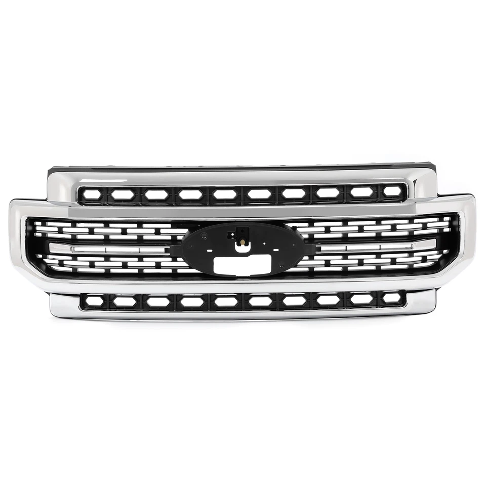 For Ford F-250 F-350 Super Duty 2020 2021 2022 Chrome Front Upper Bumper Grille - Image 2 of 4