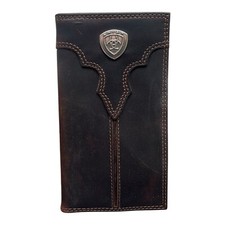 Ariat Men's Brown Rodeo Wallet Center Shield - A3550002