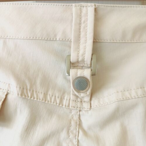 Athleta Women's Khaki Dipper Cargo Bootcut Nylon Pants 33.5" Inseam Size 14 - Picture 9 of 15