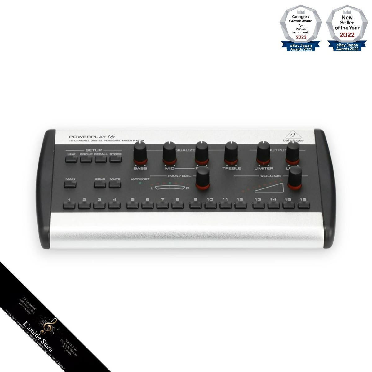Behringer Powerplay P16-M P16M P-16 16-Channel Digital Behringer Powerplay P16-M P16M P-16 16-Channel Digital