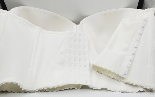 Parfait Elissa P50116 Women's Strapless Longline Bra - Pearl White, 42G Stained - Picture 6 of 8