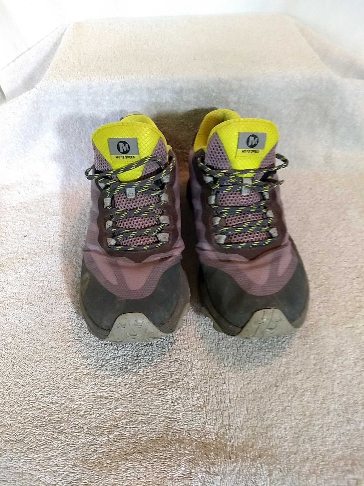 Scarpe da corsa Merrell da donna usate Moab Speed Trail grigie taglia: 10 #JJ21+2