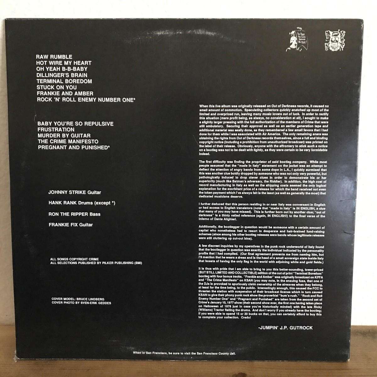 CRIME LP Hate Us Or Love Us US盤 CRIME Hate Us Or Love Us…Vinyl LP Original HTF Rare | eBay