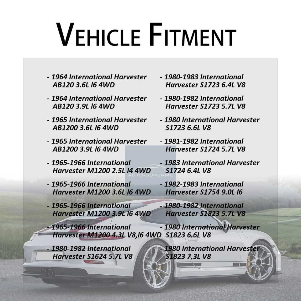 Juego de mangueras de freno delanteras 2x para International Harvester S1854 1981-1982 9,0 L Foto 2 de 4