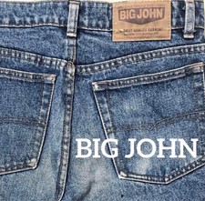 Denim Jeans BIG JOHN JEANS Blue DENIM Pants Tapered Japan Size W:29 Inseam:31