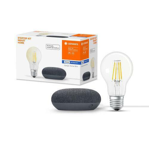 Ledvance Google Home Mini Smart Home Carbon LED Filament A60 Dimmbar Bluetooth - Bild 1 von 2